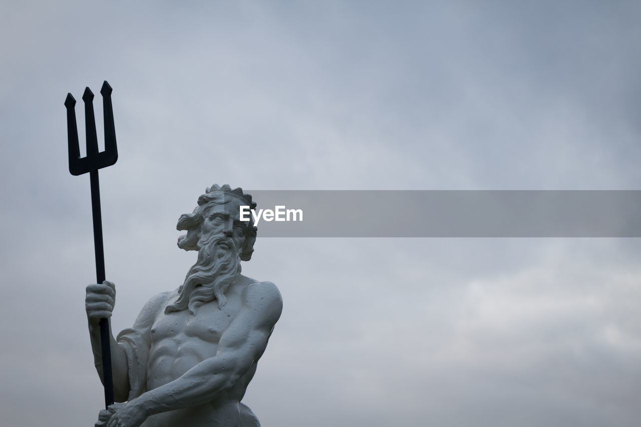 Low angle view of statue