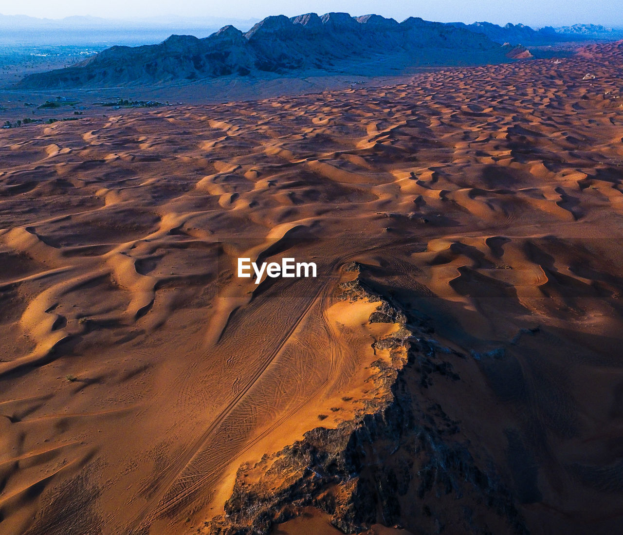 Aerial view of seascape
