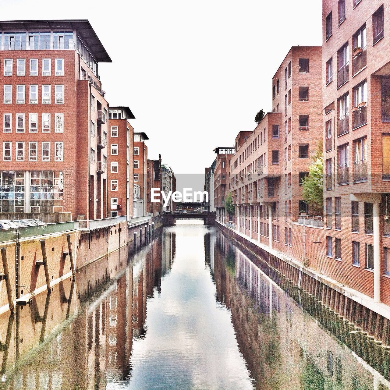 View of canal along buildings