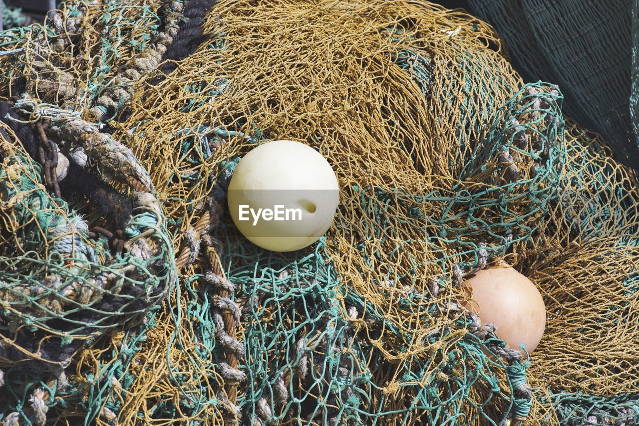 Close-up of fishing net