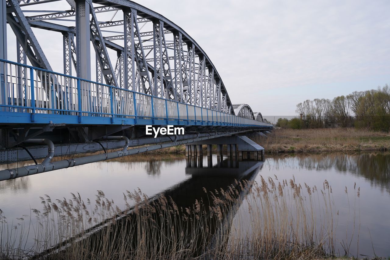 VIEW OF BRIDGE OVER RIVER AGAINST SKY