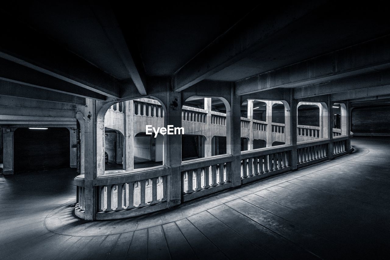 VIEW OF BRIDGE IN THE DARK