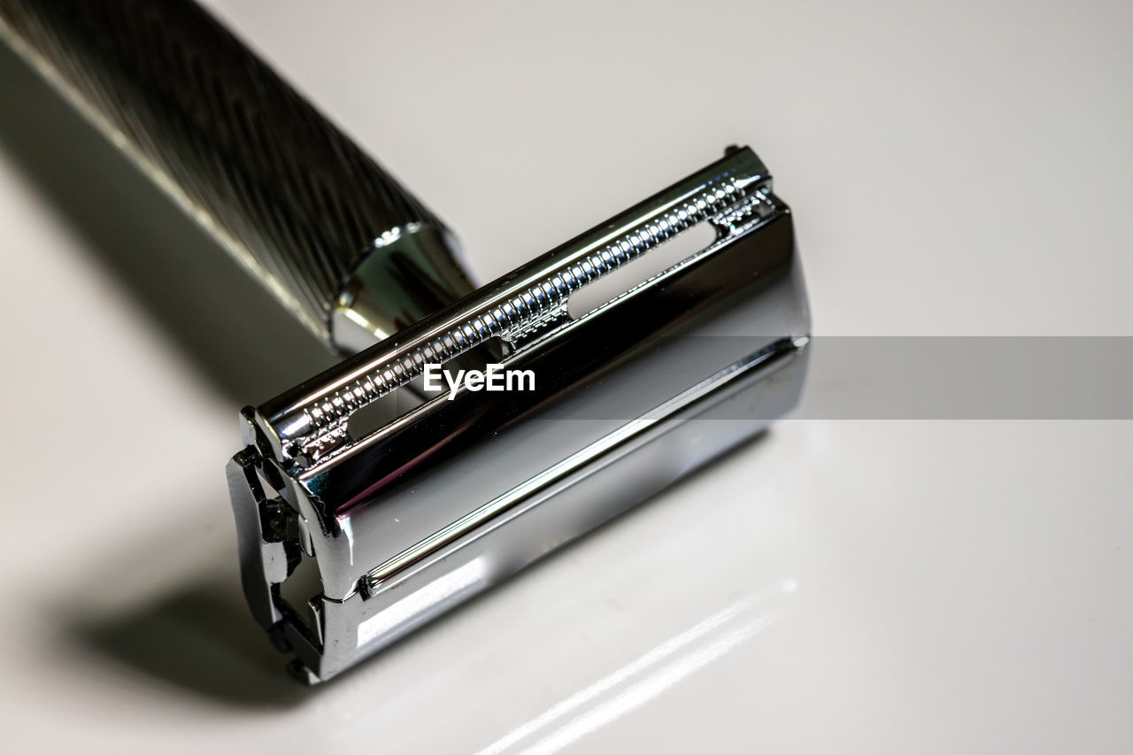Chrome double-edged classic shaving safety razor. beard care