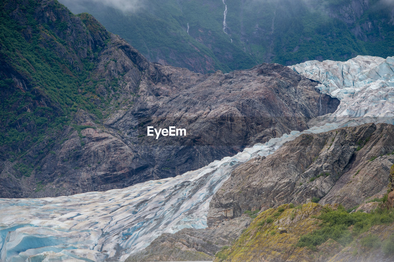 Scenic view of mountain range