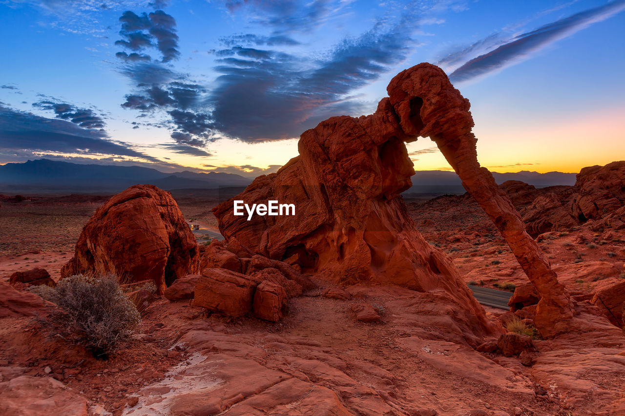 panoramic view of rock formations