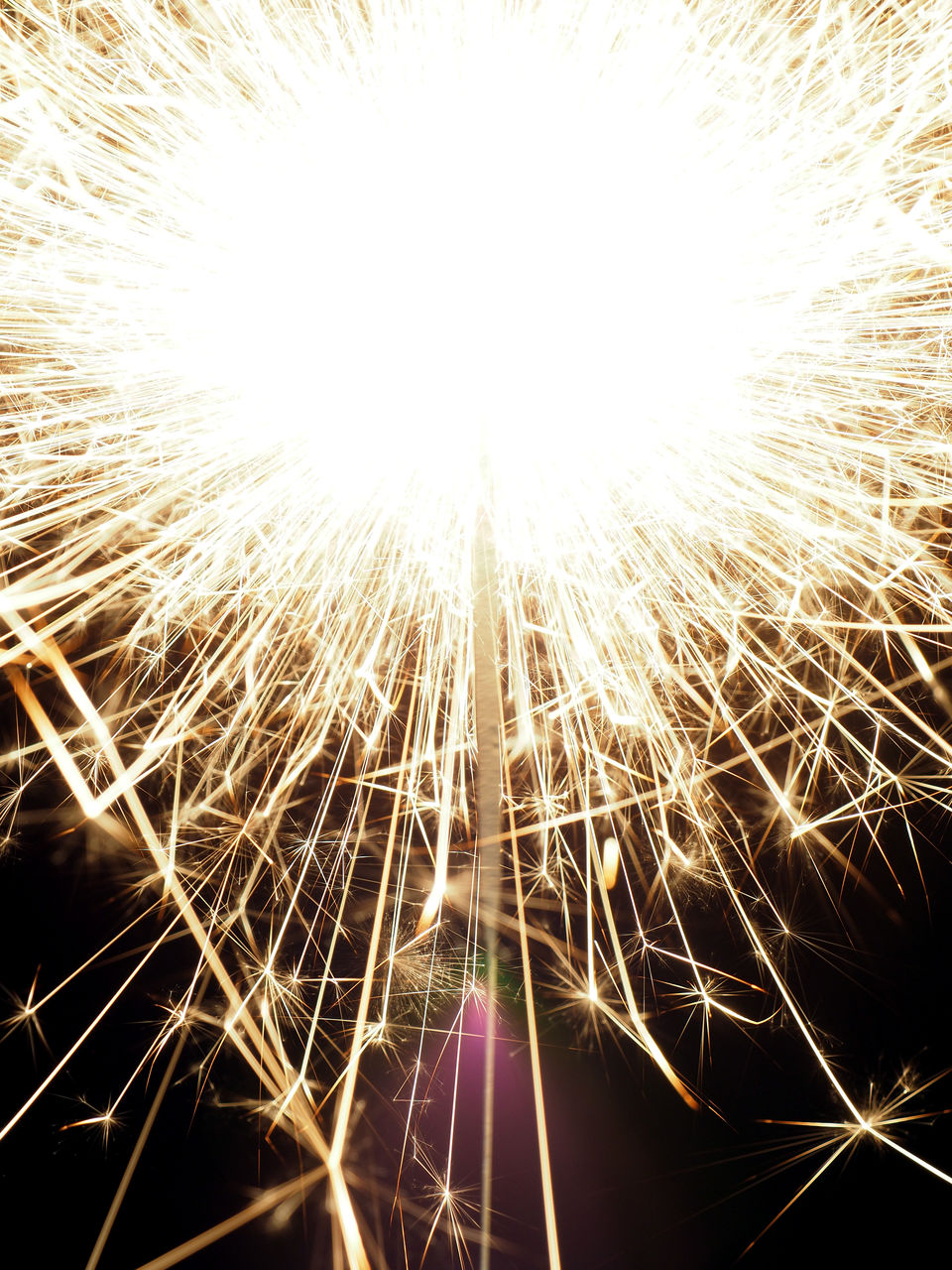 ABSTRACT IMAGE OF FIRE CRACKERS AGAINST SKY