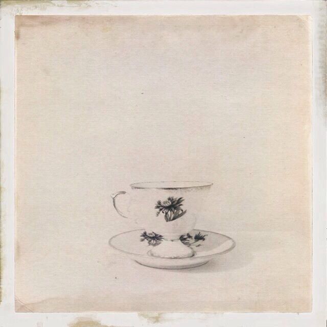 Close-up of tea cup on table