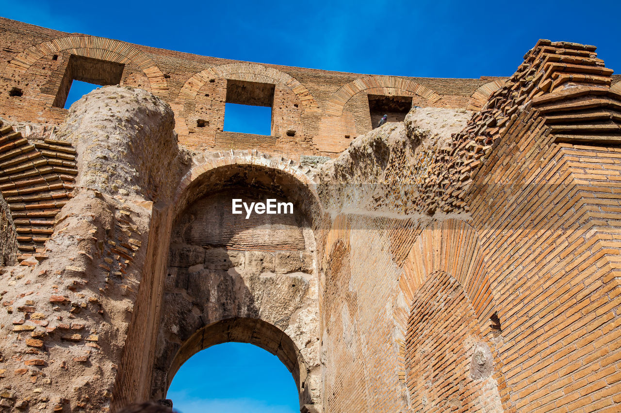 Interior of the famous colosseum in rome