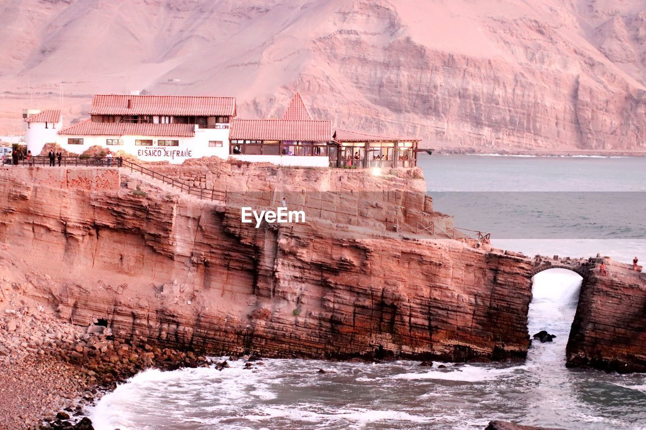 Scenic view of sea during winter