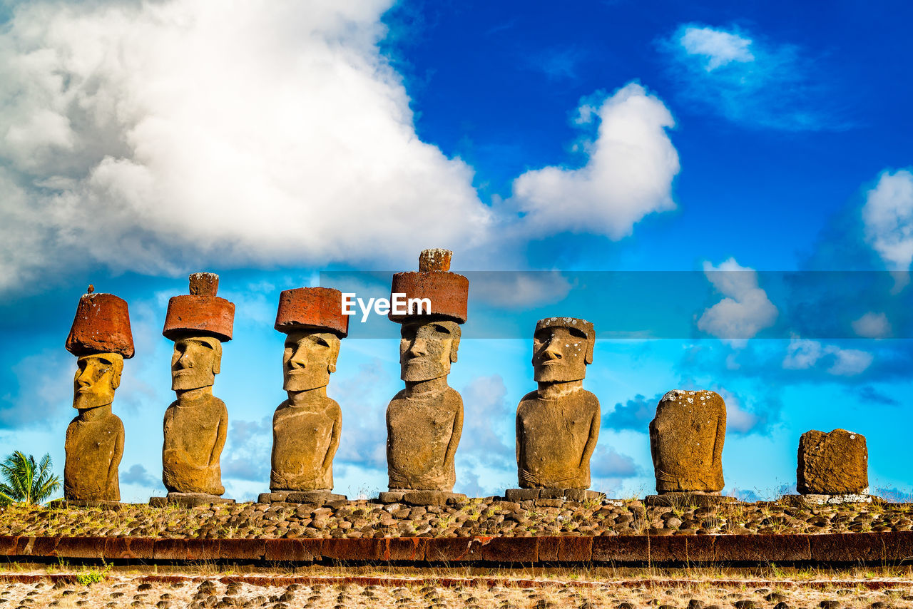 PANORAMIC VIEW OF STATUES AGAINST SKY