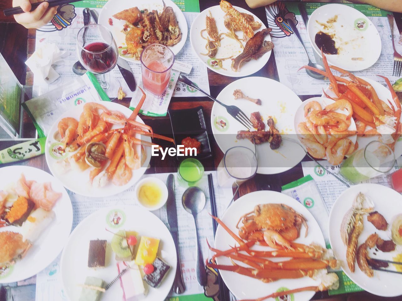 MEAL SERVED ON TABLE