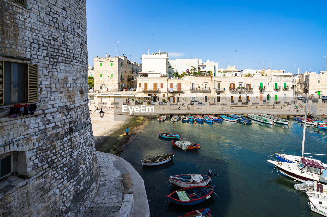 Giovinazzo harbor, apulia, italy