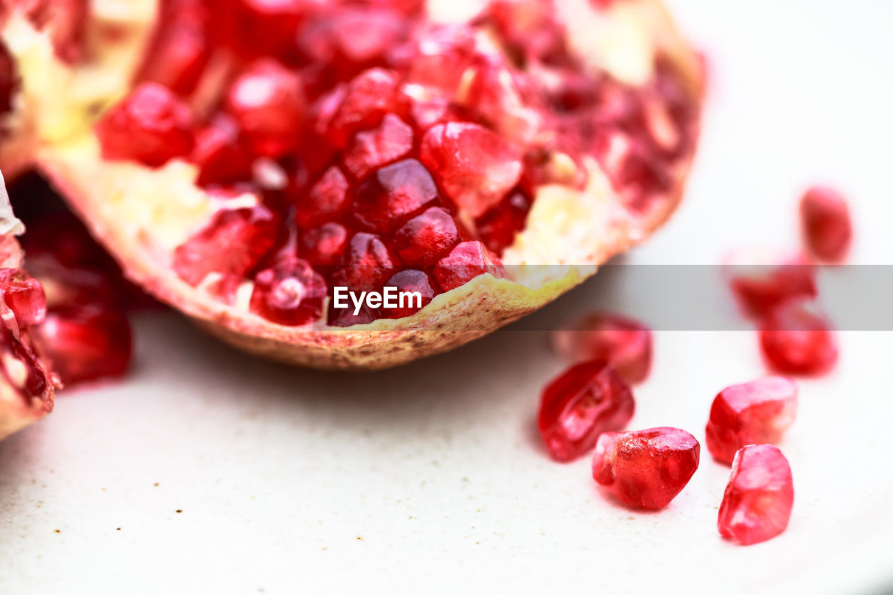 close-up of pomegranate