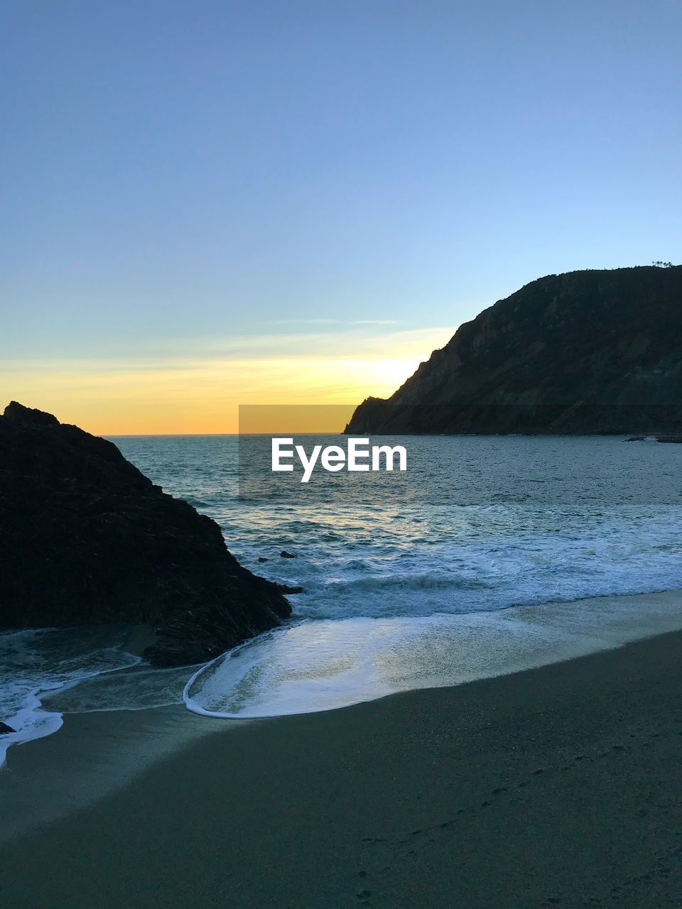 SCENIC VIEW OF BEACH AGAINST CLEAR SKY