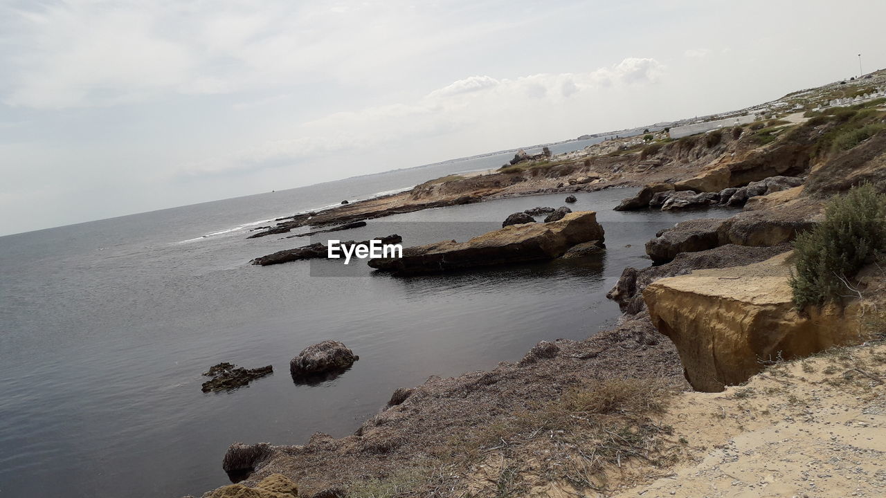 Scenic view of sea against sky