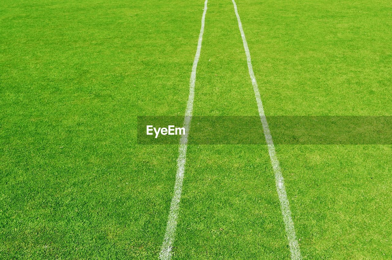 Full frame shot of soccer field