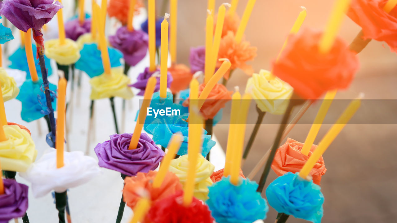 CLOSE-UP OF COLORFUL CANDIES FOR SALE