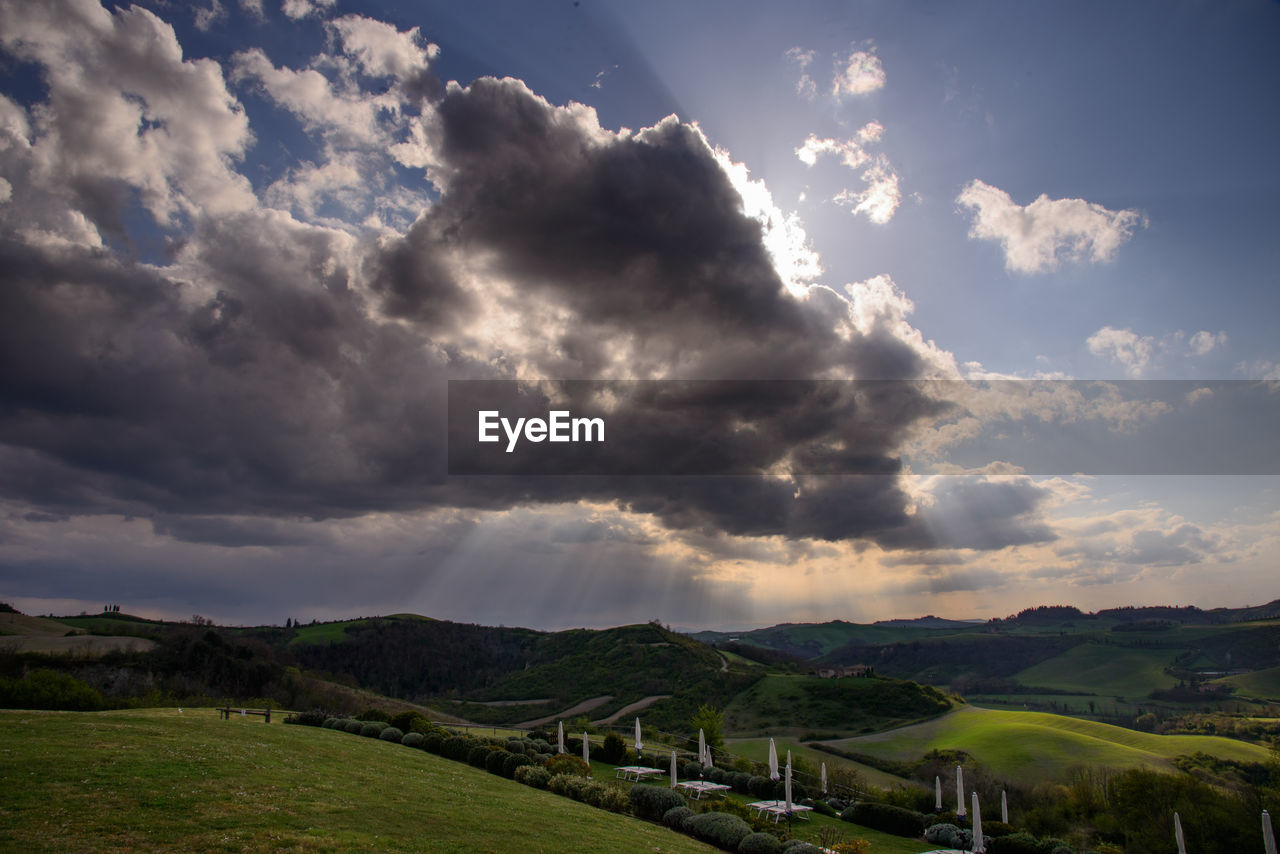 SCENIC VIEW OF LAND AND SKY