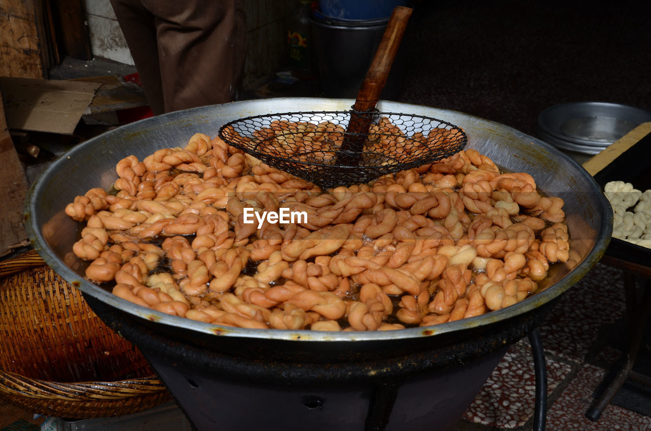 Close-up of food in market