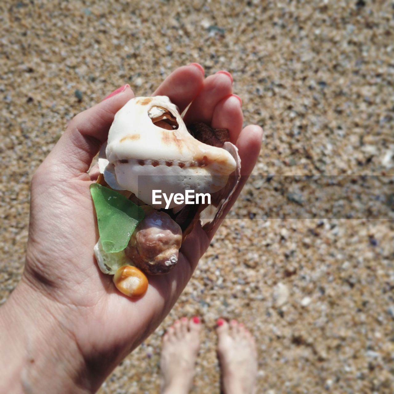 CLOSE-UP OF PERSON HOLDING ICE CREAM