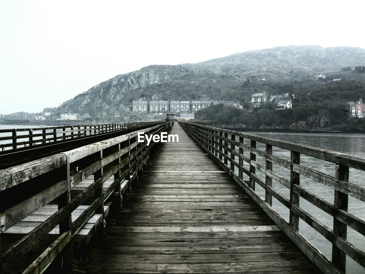 Footbridge over river