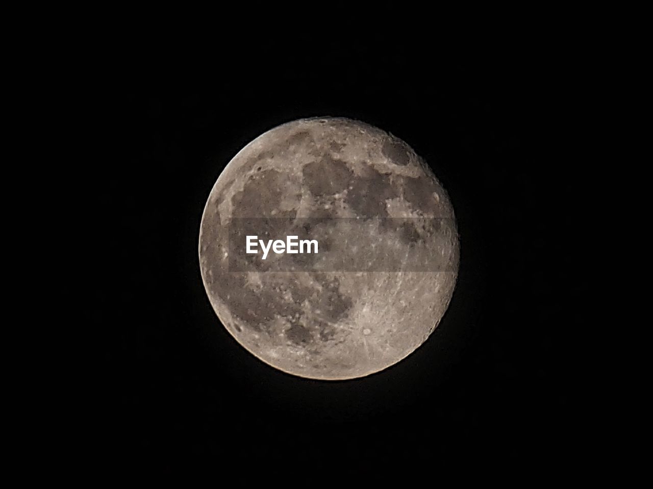 Low angle view of moon at night