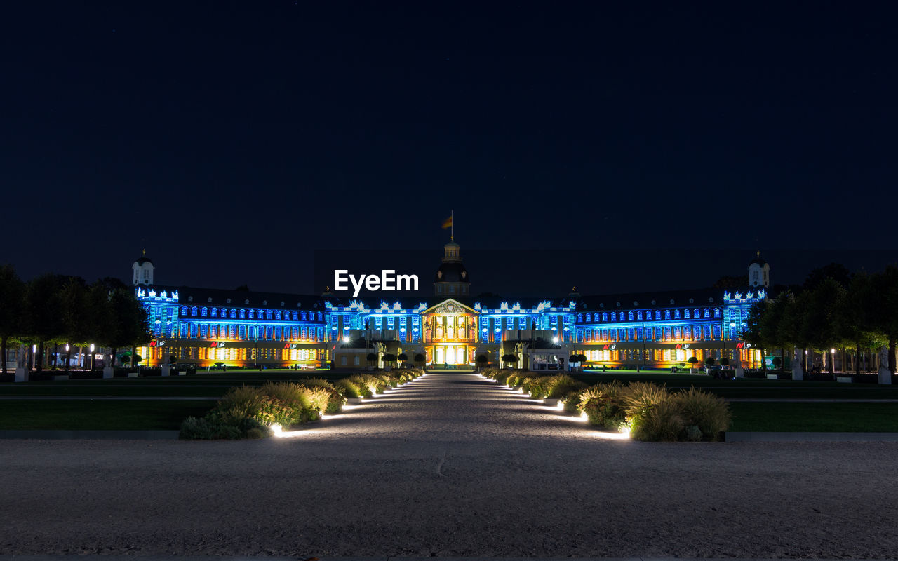 VIEW OF CITY AT NIGHT