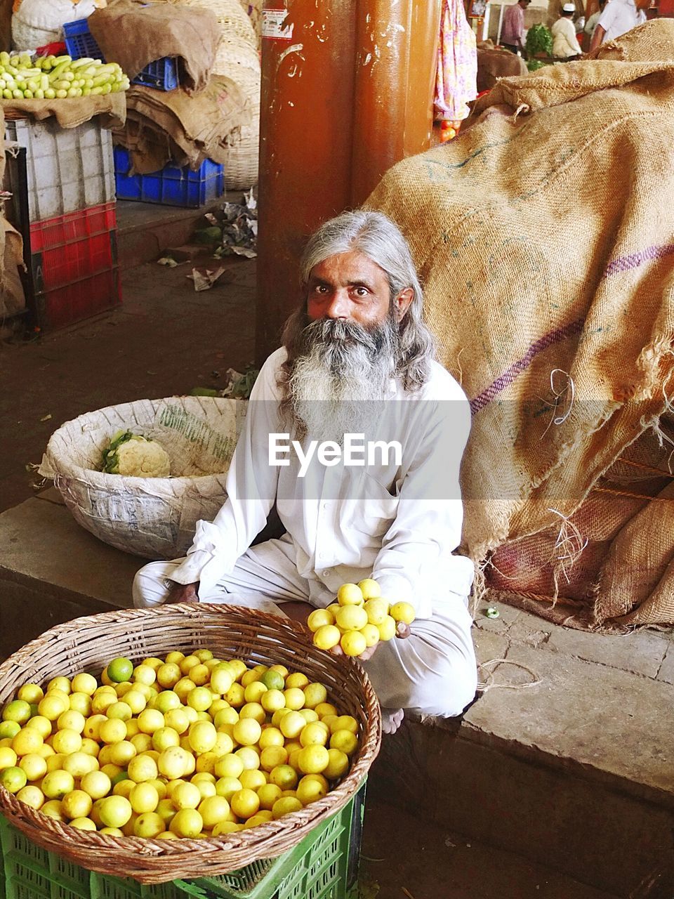 VARIETY OF VEGETABLES FOR SALE AT MARKET STALL