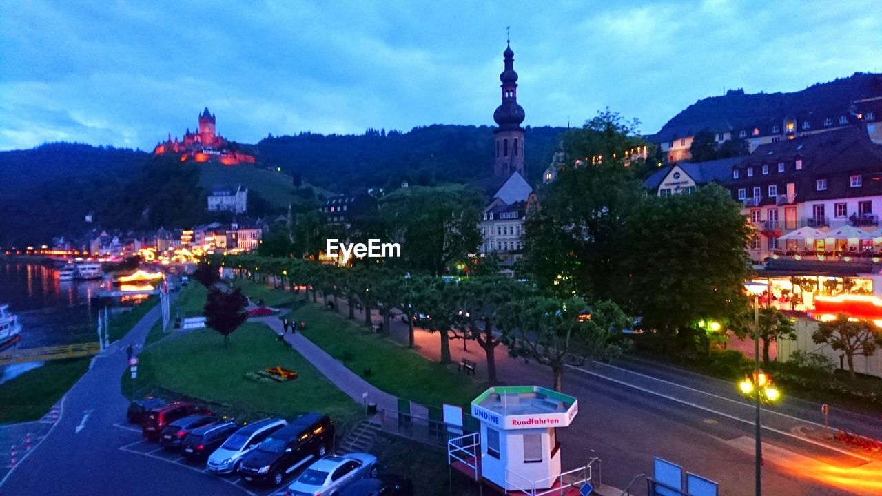 VIEW OF ROAD ALONG BUILDINGS