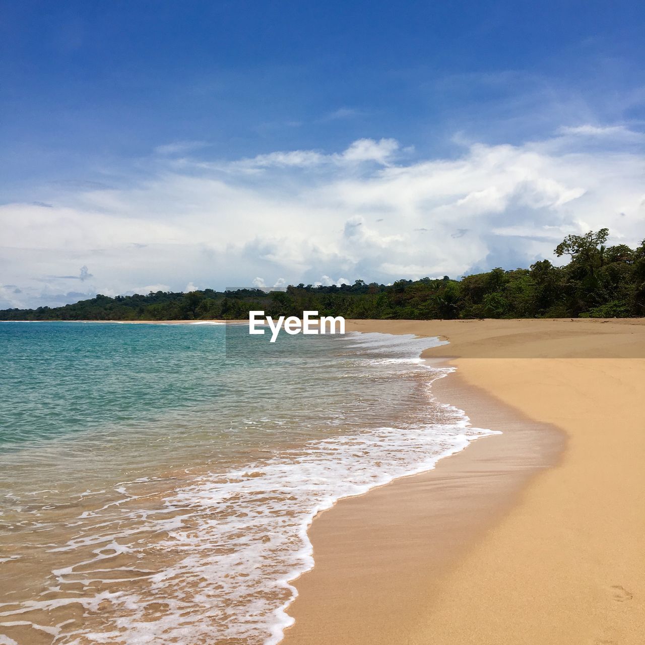 scenic view of sea against blue sky