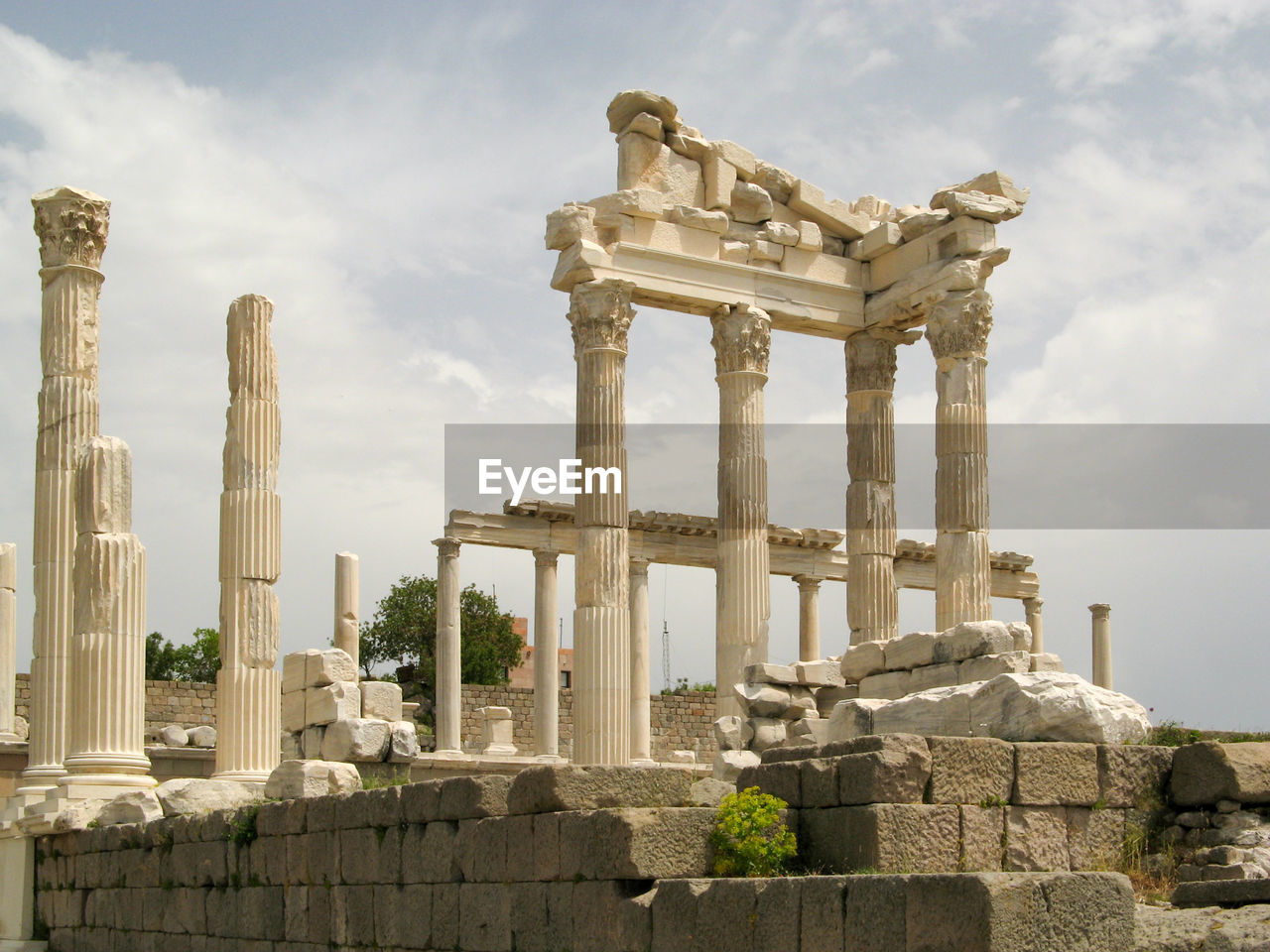 OLD TEMPLE AGAINST SKY