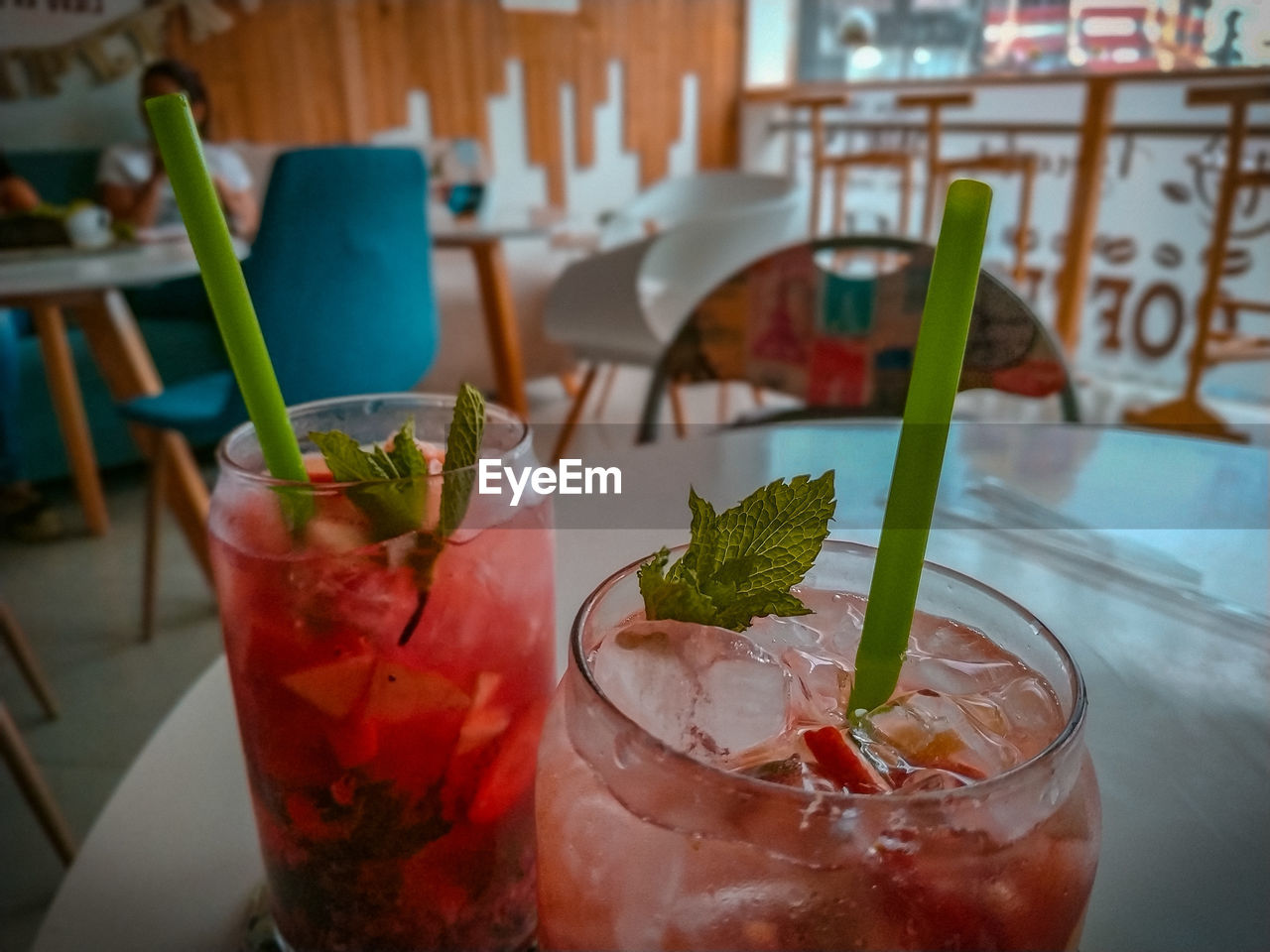 Close-up of drink on table