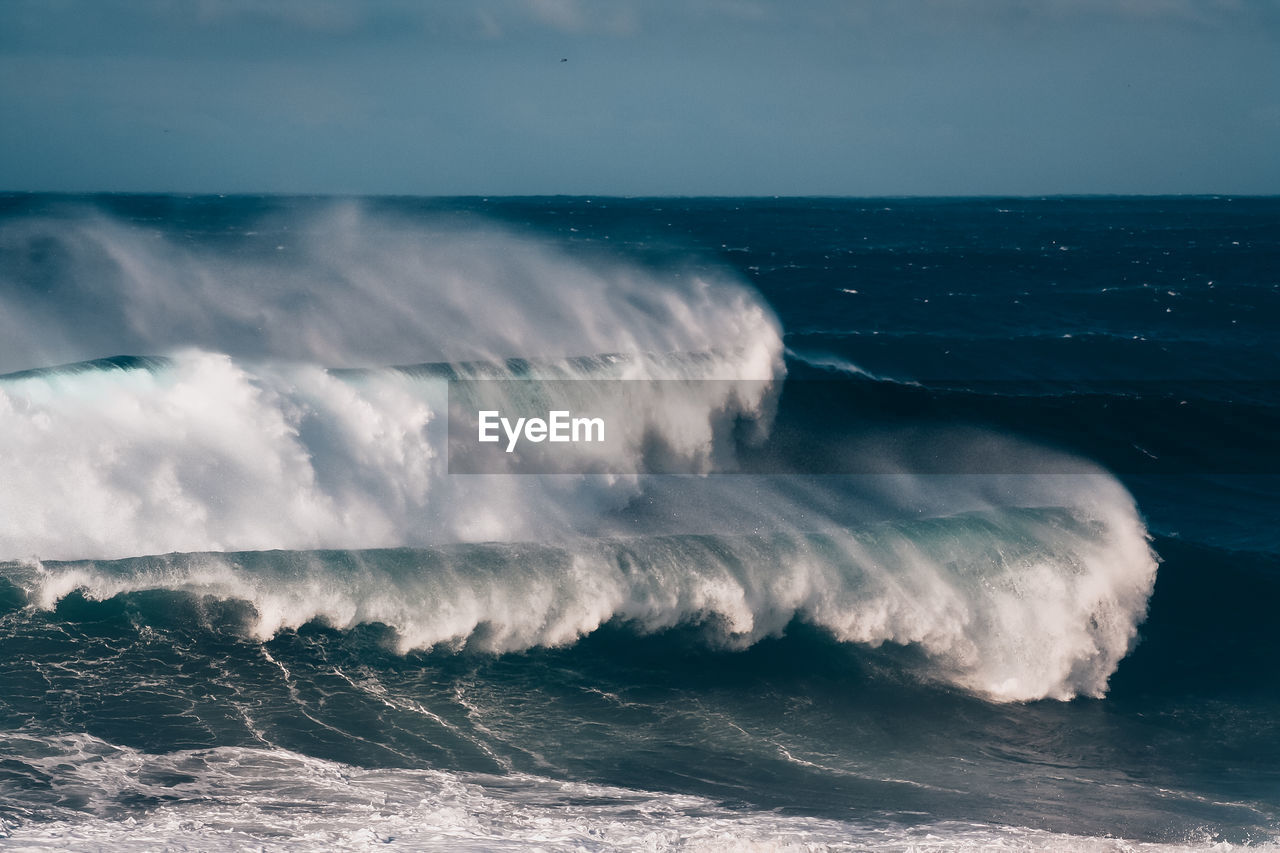 low angle view of sea against sky