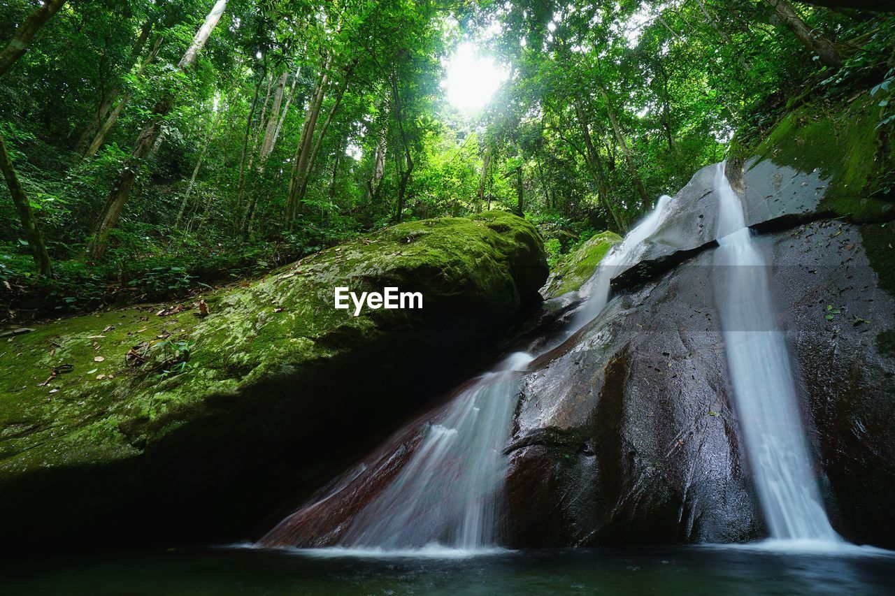 Slow shutter image of kipungit waterfall