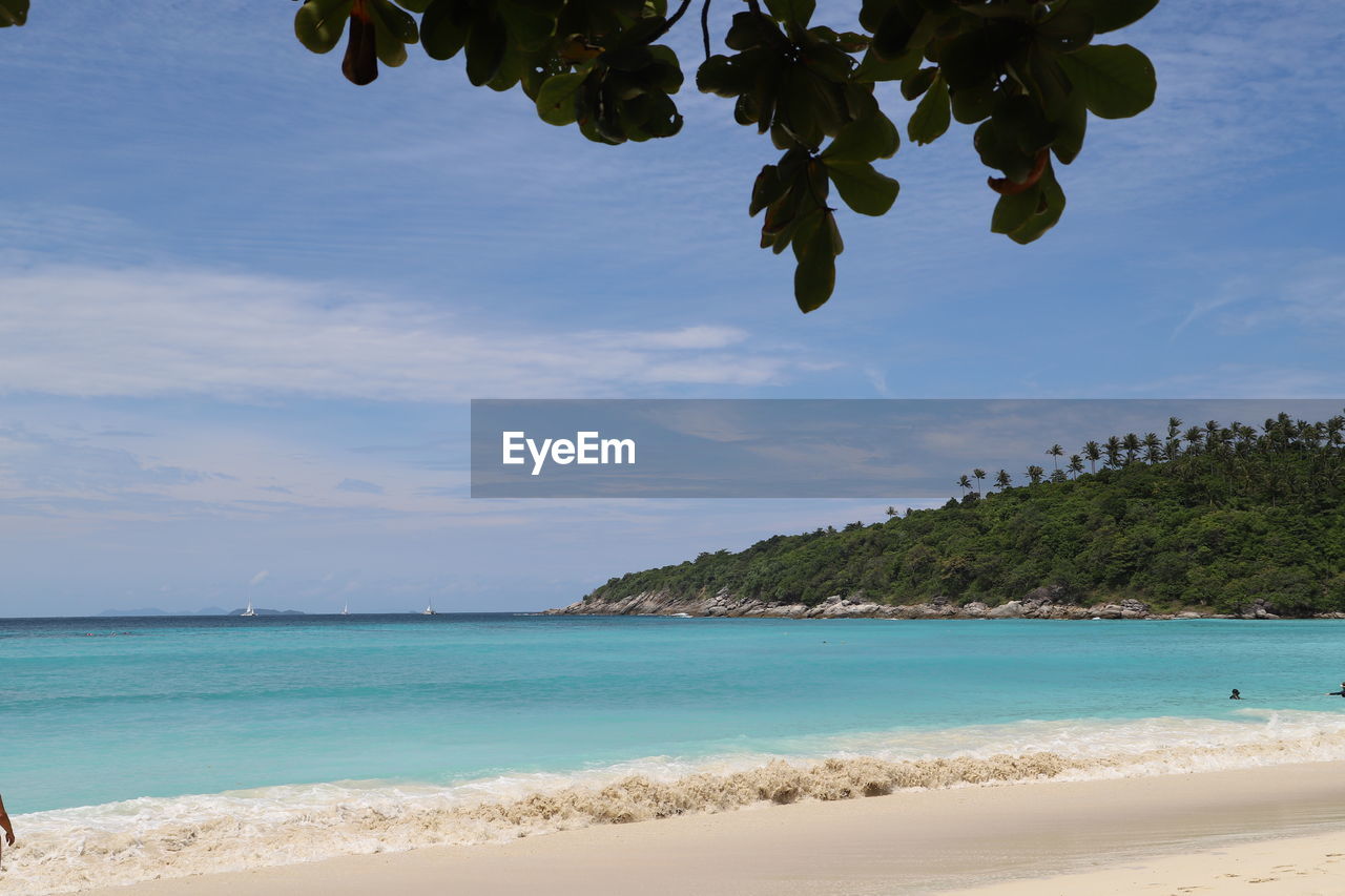 Scenic view of sea against sky