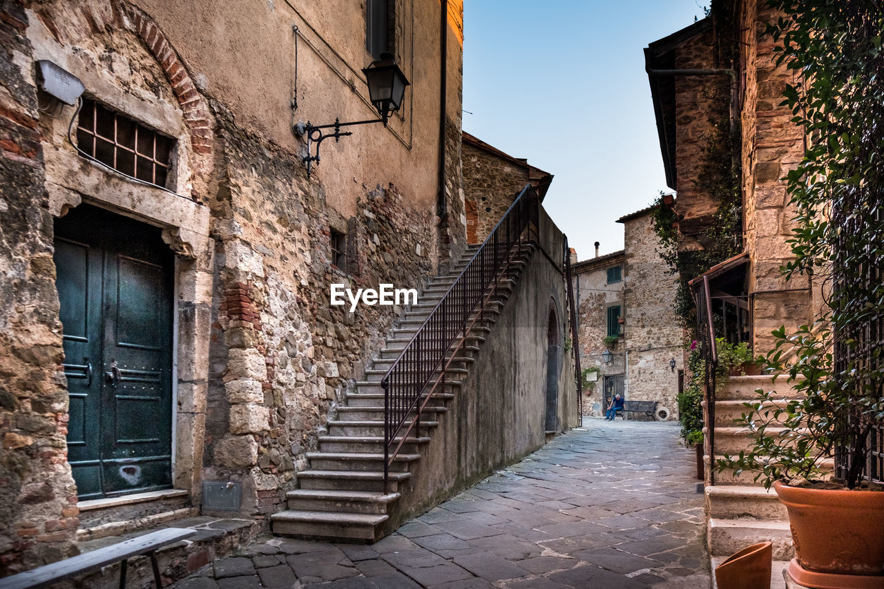 NARROW ALLEY ALONG BUILDINGS