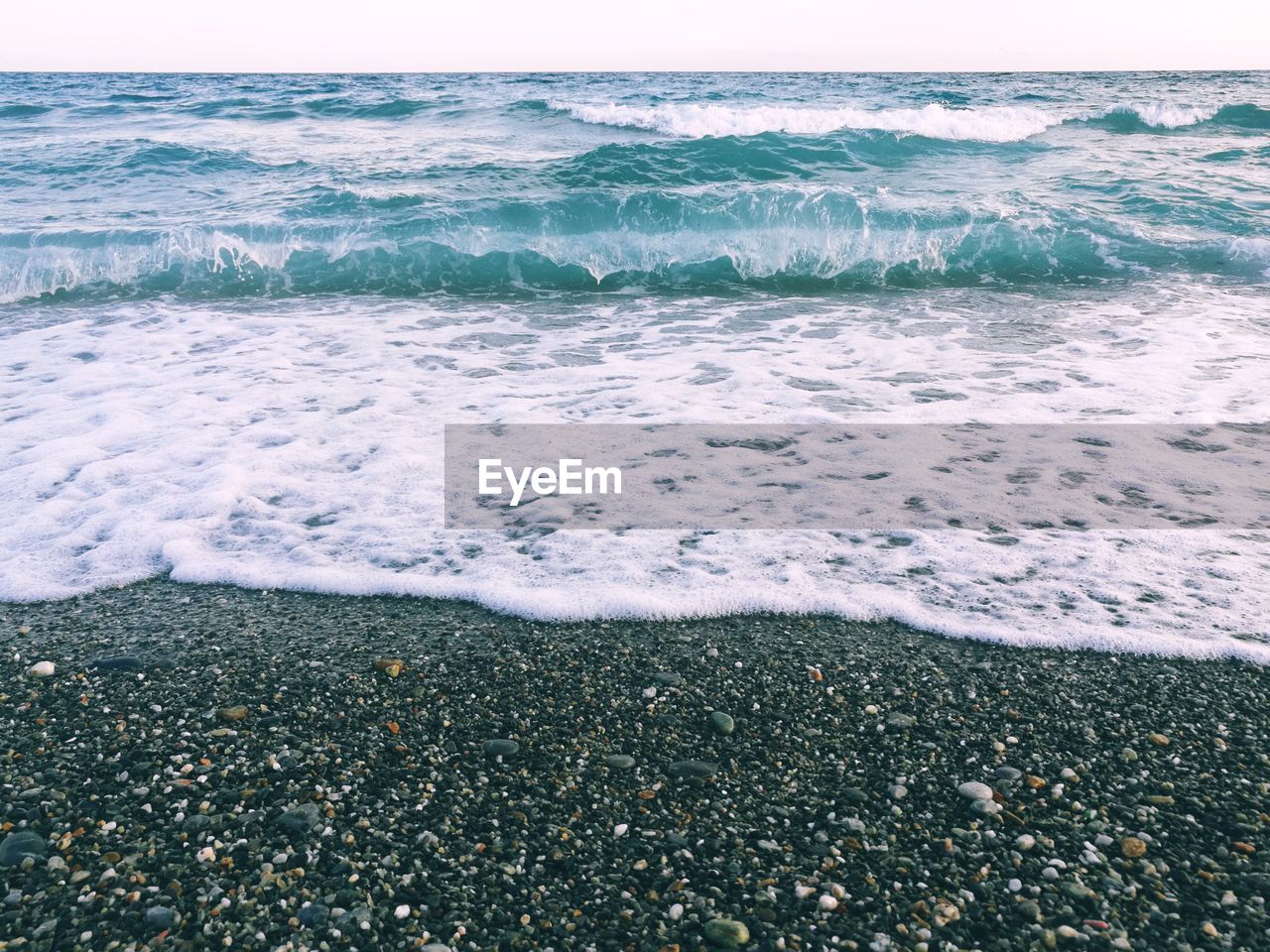Scenic view of sea waves