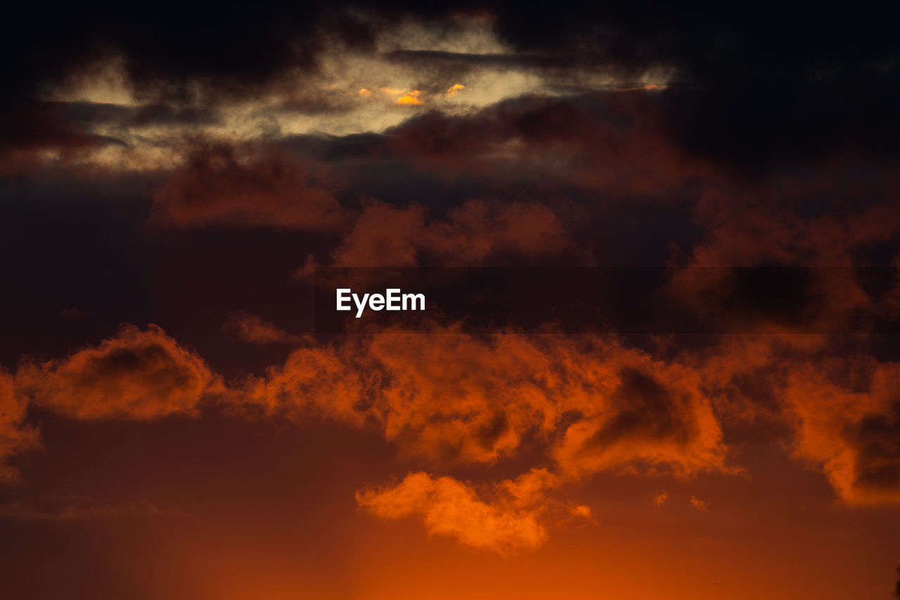 Low angle view of storm clouds in sky