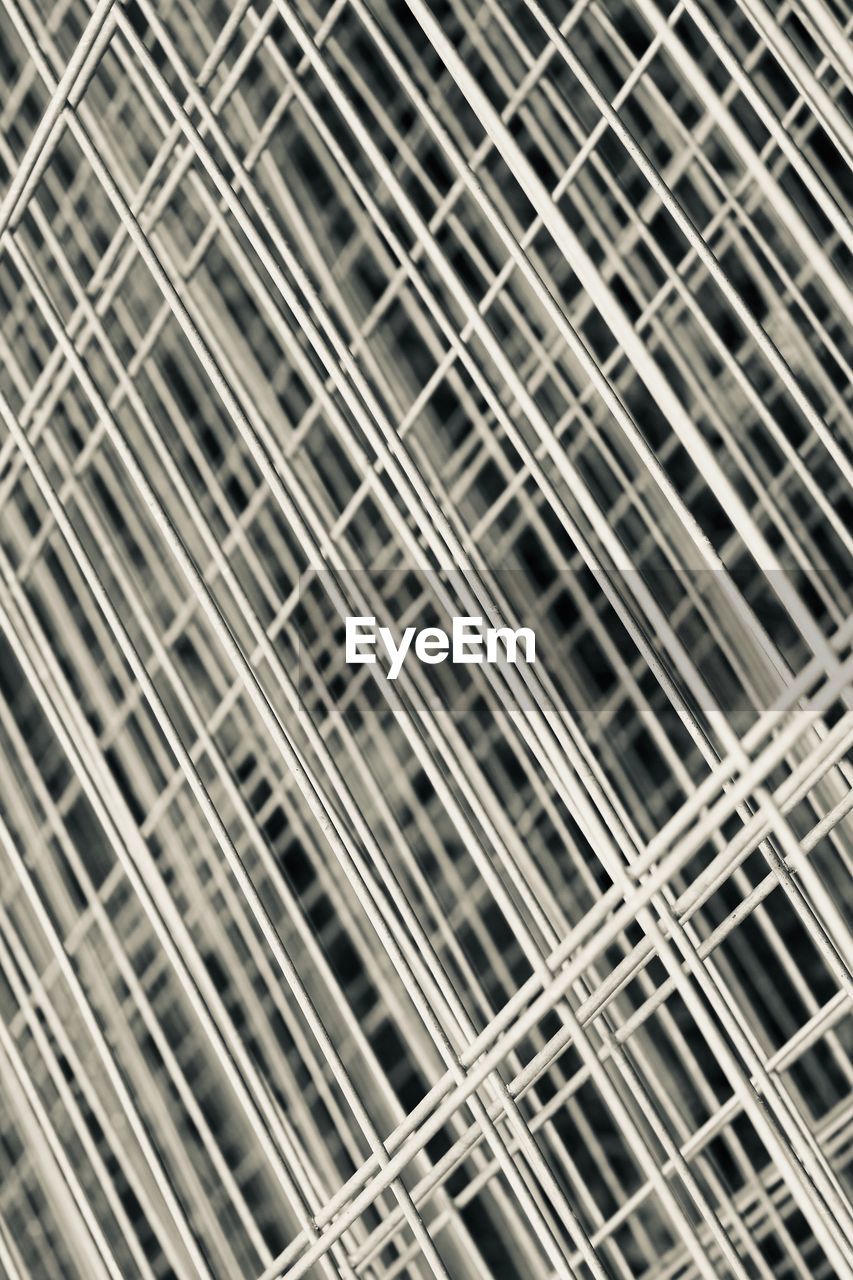 CLOSE-UP OF METALLIC STRUCTURE