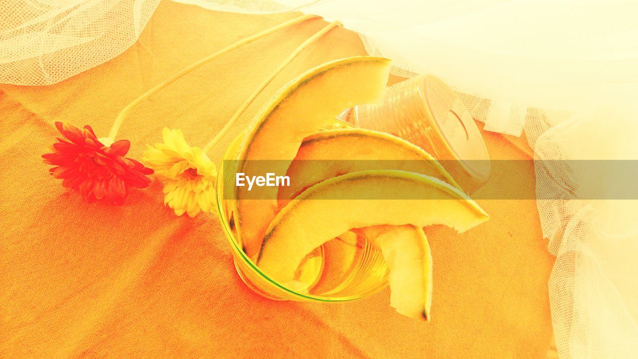 fruit, banana, healthy eating, orange color, yellow, freshness, flower, petal, no people, food and drink, banana peel, food, close-up, indoors, flower head, fragility, day