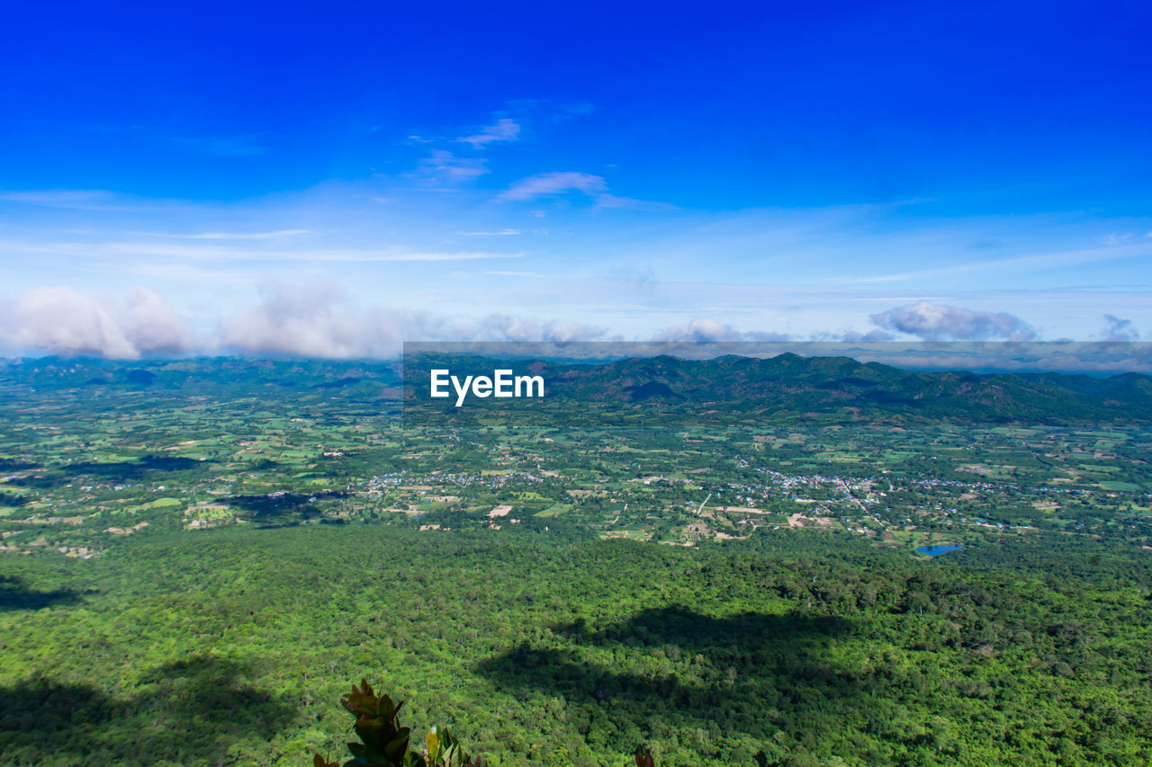 SCENIC VIEW OF LANDSCAPE AGAINST BLUE SKY