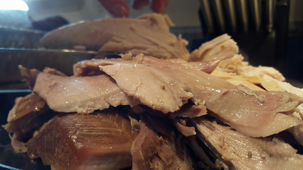 Close-up of turkey meat