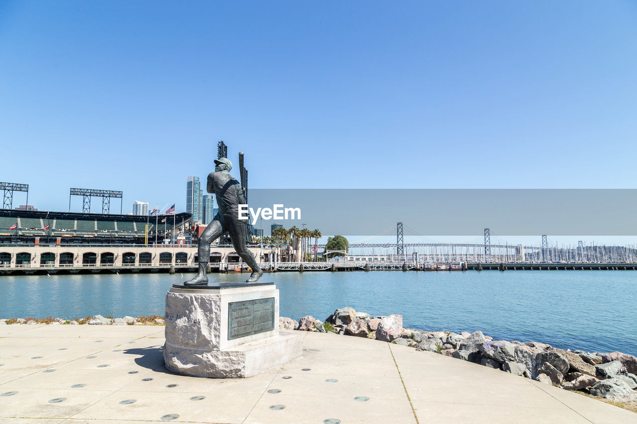 STATUE OF SEA AGAINST CLEAR SKY