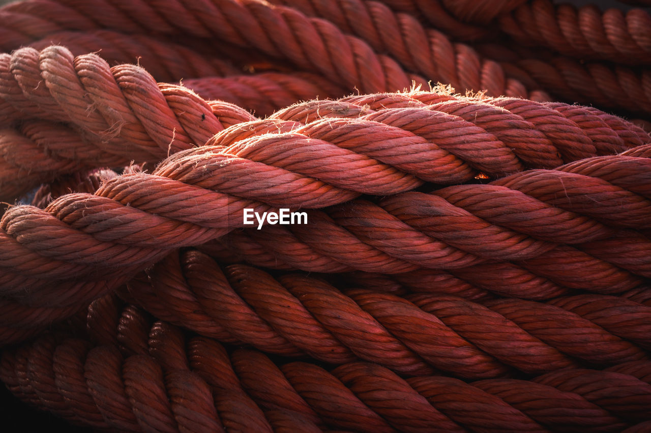 Full frame shot of red rope