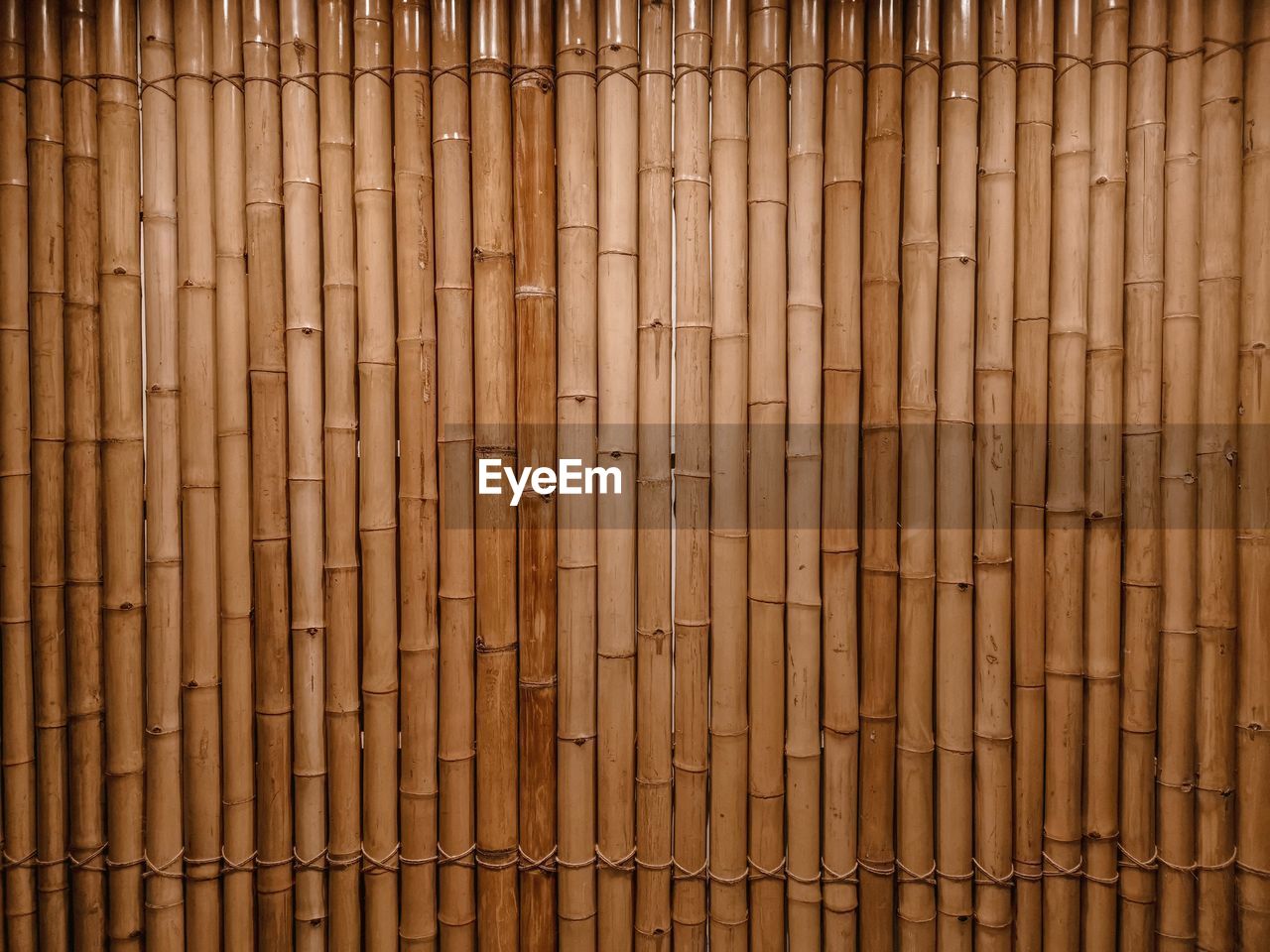 Full frame shot of bamboo fence