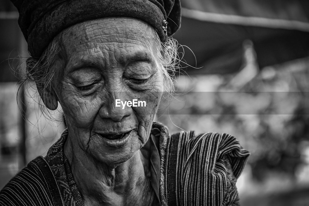 Grandma working for family