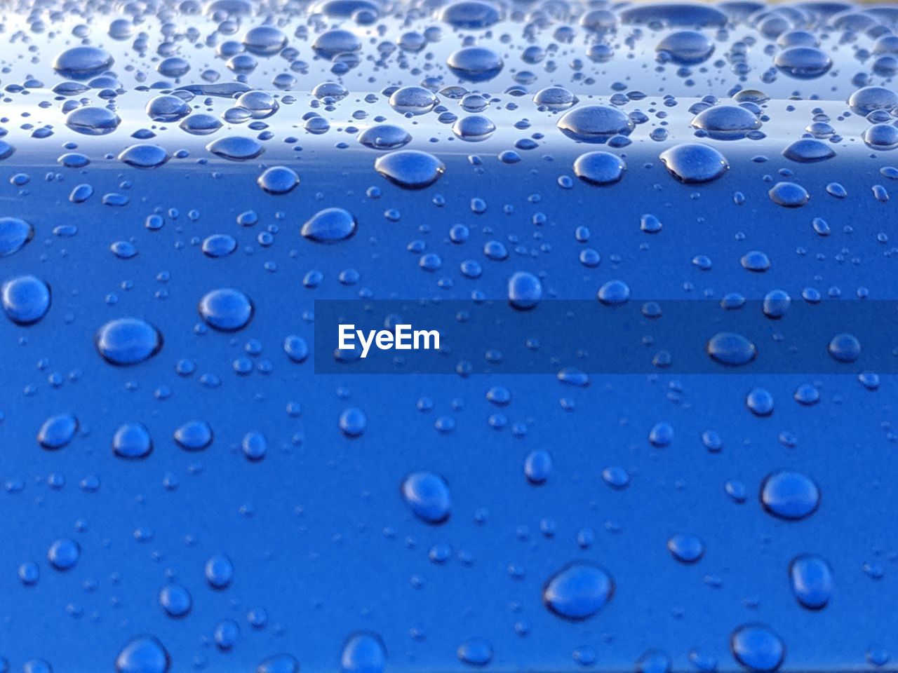 Raindrops on blue
