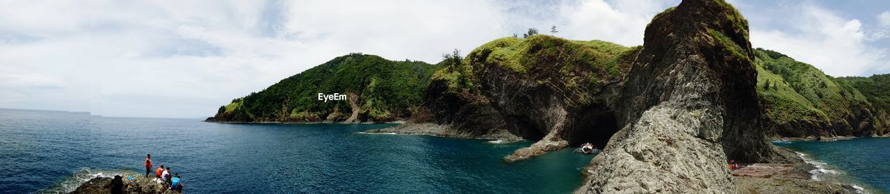 Panoramic view of sea against sky