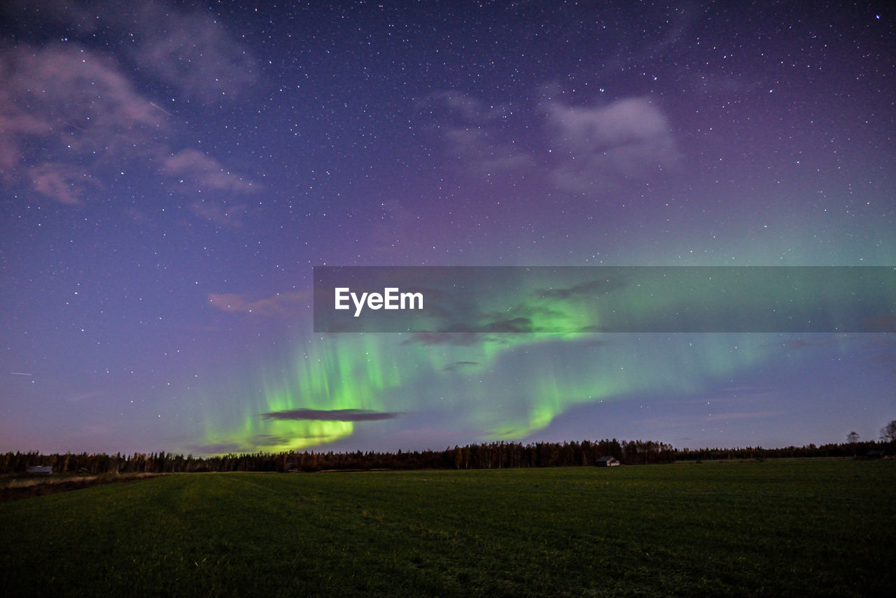 SCENIC VIEW OF SKY OVER FIELD