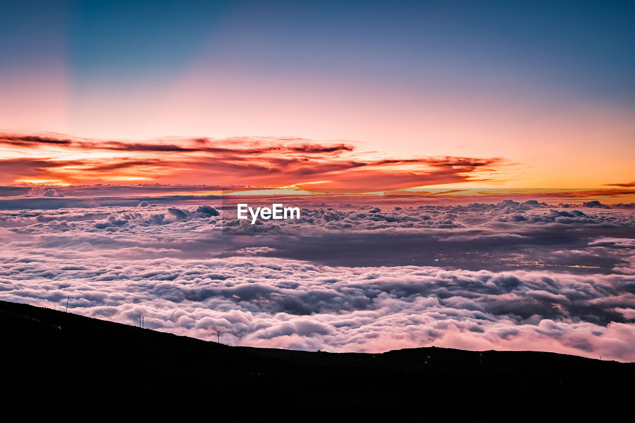 Scenic view of cloudscape during sunset